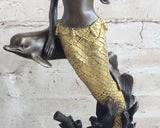 Bronze mermaid