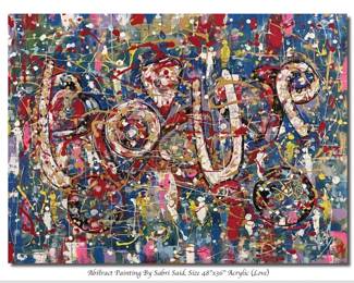 Sabri ORIGINAL PAINTING 36 x 48 "love"