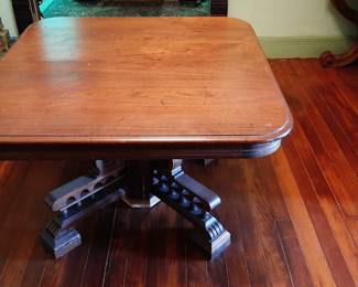 Gothic Victorian Walnut Dining Table