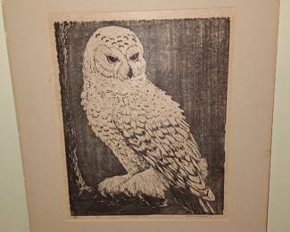 Snowy Owl Litho