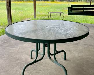 Glass Top Patio Table