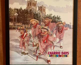 2004 Charro Days Framed Poster
