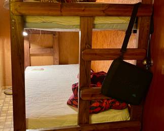 Wood Bunk Bed with Mattresses