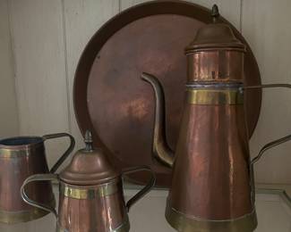 copper tea set