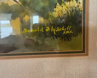 Donald Mitchell watercolor
