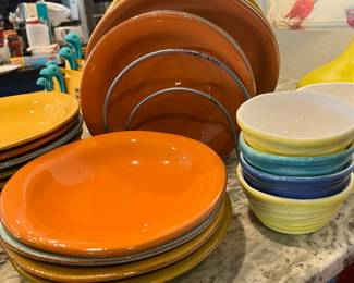 orange, yellow dishes