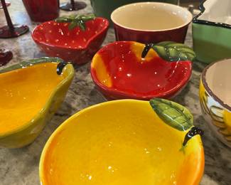 fruit shaped bowls