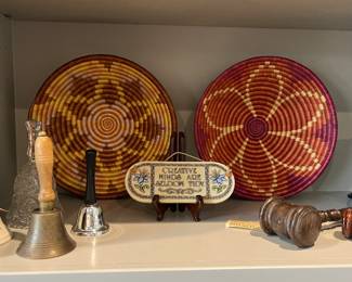 woven Native American baskets