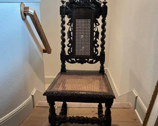 carved throne chair