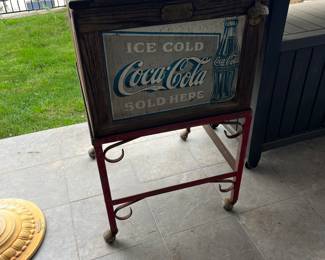 rolling Coca-Cola ice box