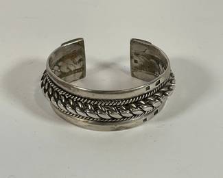 Vintage Turkish .800 Silver Cuff Bracelet