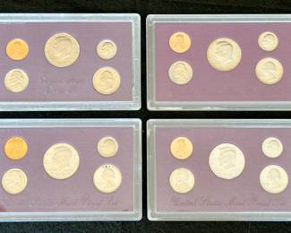 US Mint Proof Coin Sets - 1987, 1988, 1989, 1993 Collectible Lot