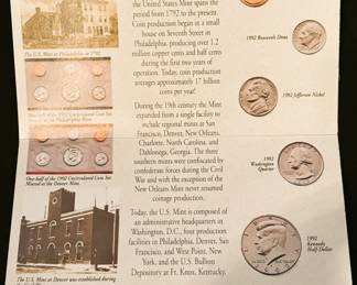 United States mint uncirculated coin set