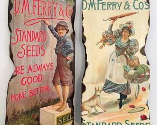 D.M. Ferry & Co's Standard Seeds Advertising Signs