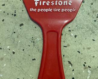 Vintage Firestone Ice Scraper Promotional Advertising Plastic 