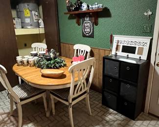 I have a wonderful (and cheap) dining room table with 4 chairs