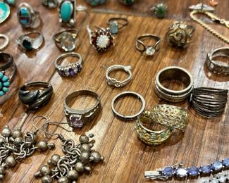 So much silver jewelry