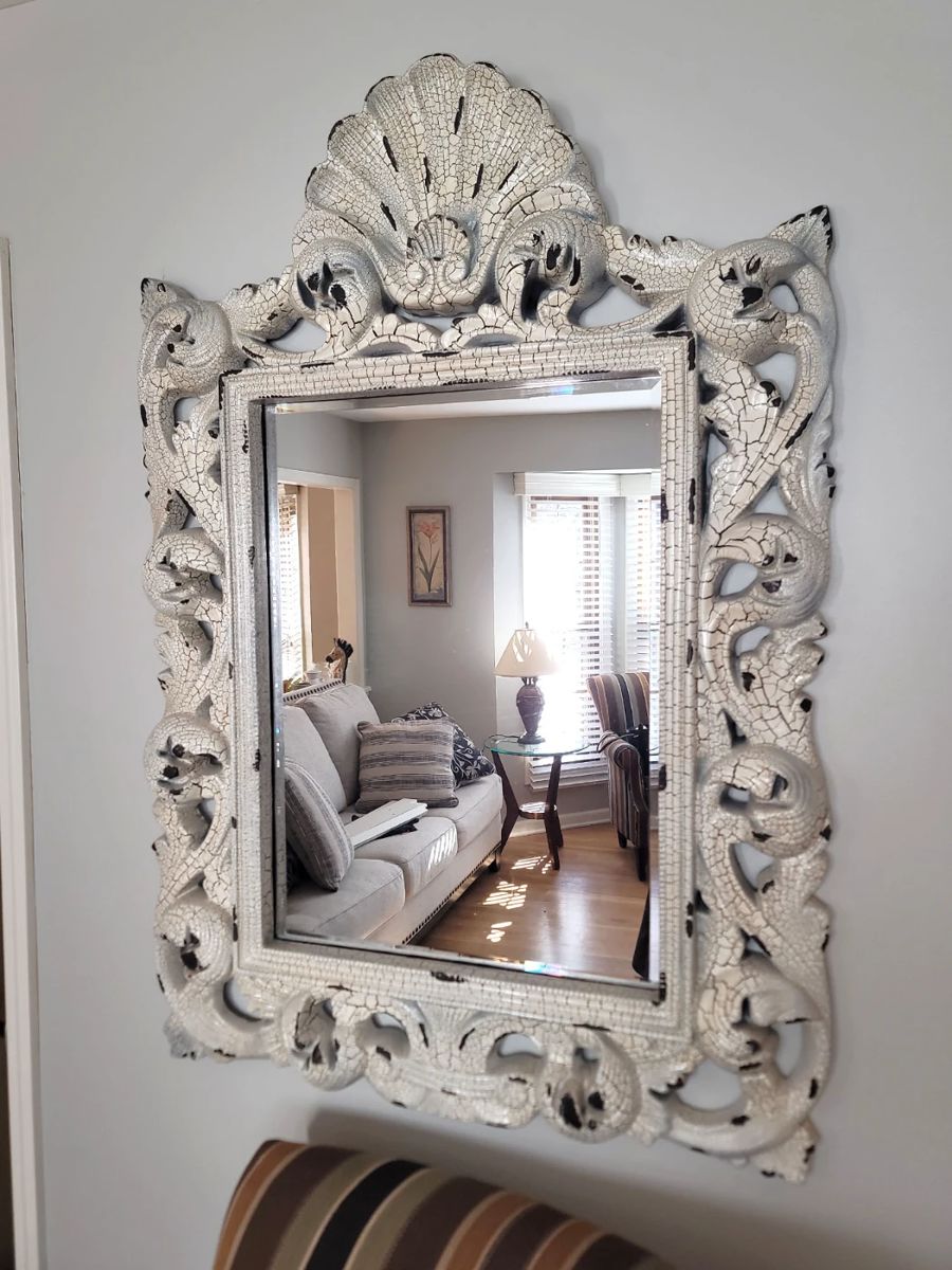 Large shabby chic mirror