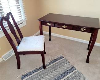 Writing desk and chair