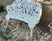 Wrought Iron Bench