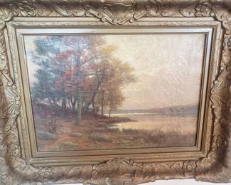 W.C. Fitler Hudson River Artist "Lake in Autumn"
