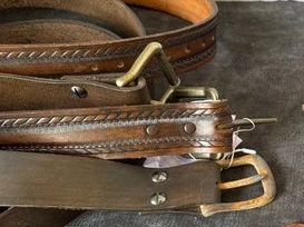 Handcrafted leather belts