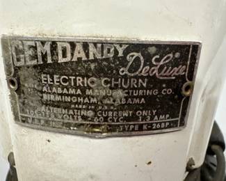 Vintage Gem Dandy electric churn