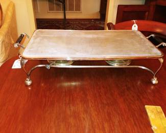 English Rechaud Table Tray 2 burner