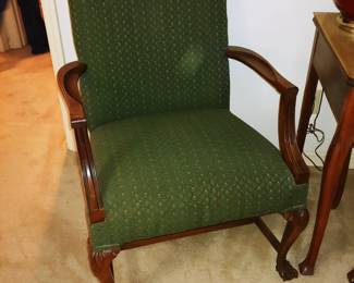 Claw Foot Arm Chair