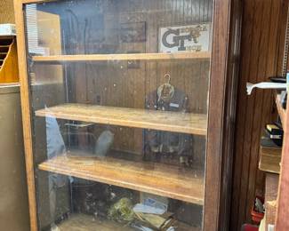 1940s Oak display cabinet 