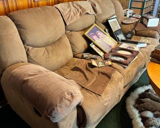 Recliner couch, loveseat and recliners 