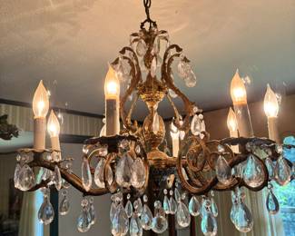 Ornate Chandelier with prisms