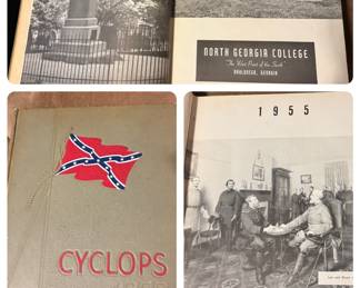 1955 Cyclops North Georgia College annual rebel flag Southern nostalgia 