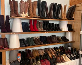 Shoes and Boots. Mostly Sizes 7 1/2 and 8