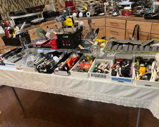 Many Kitchen Utensils