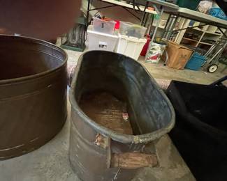 copper wash tub