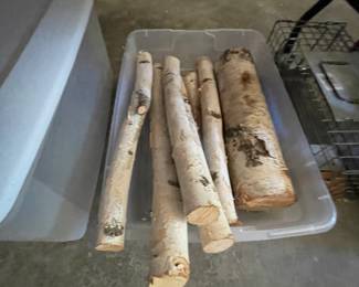 decor birch logs