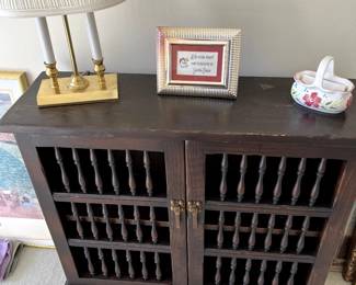 Adorable storage cabinet with shelves...good size!