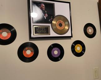 numbered Frank Sinatra reproduction gold record