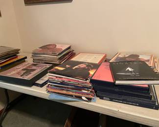 lots of record albums
