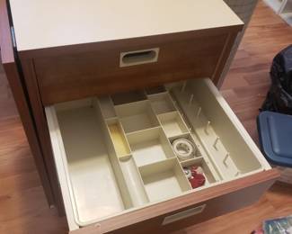 Sewing supply cabinet