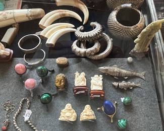 SILVER & CARVED BONE