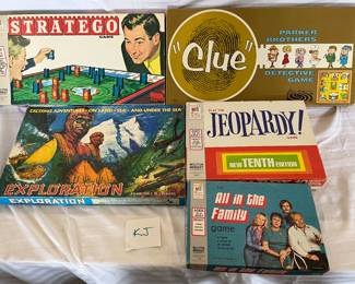 Vintage Milton Bradley and Parker Brothers games