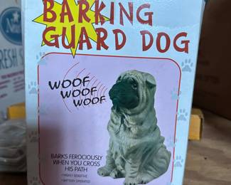 Barking guard dog