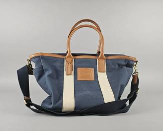Lot 230 | Navy Blue Coach Tote Bag