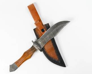 Lot 103j | Handmade Damascus Steel Knife