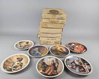 Lot 46 | Vintage Knowles China Norman Rockwell Plates