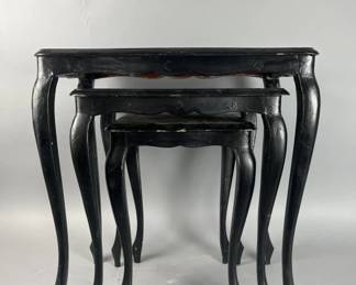 Lot 19 | 3 Black Stacking Side Tables