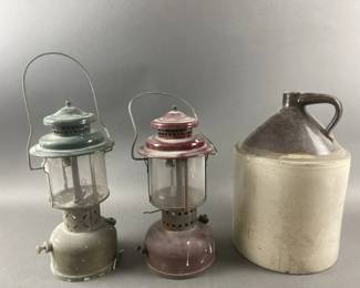 Lot 265 | 2 Vintage Lanterns & Crock