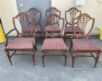 Lot 280 | 6 Vintage Fenster & Co. Dining Room Chairs